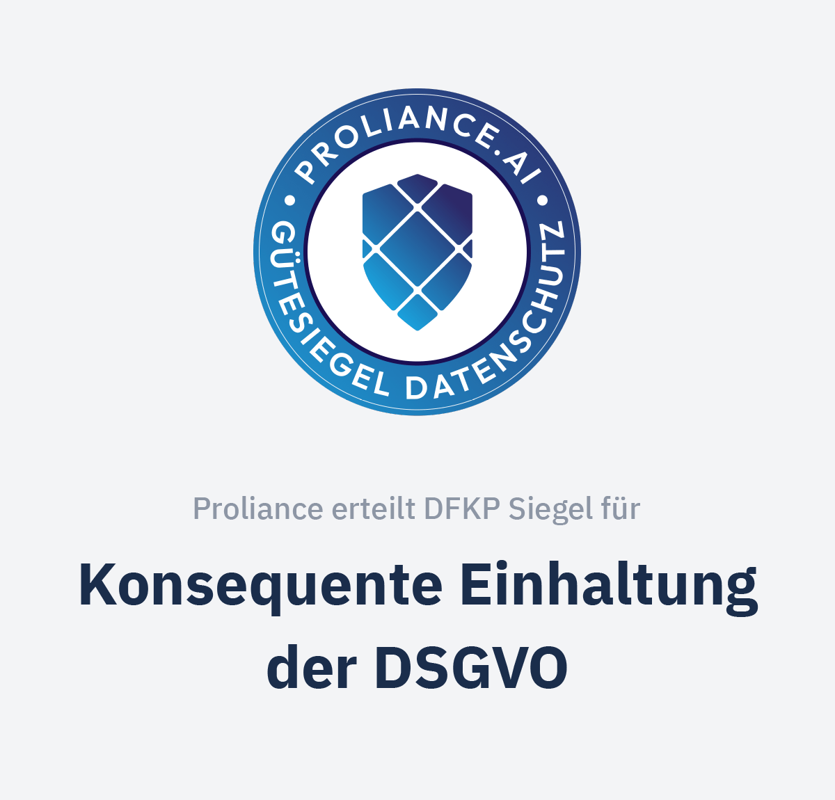 Proliance Datenschutzsiegel DSGVO Einhaltung Deutsche Firmenkredit Partner