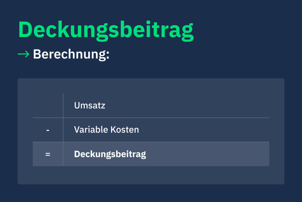 Deckungsbeitrag Berechnung Formel Deutsche Firmenkredit Partner DFKP
